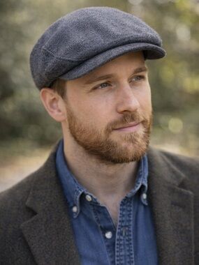 Country Gentleman Wool Blend Newsboy Cap Hat Gray Made USA Size XL